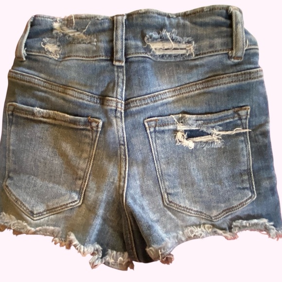 Flying Monkey Distressed Jean Shorts Size 22 - Picture 2 of 5